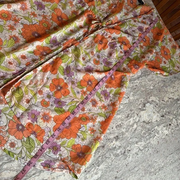 Retro Floral Kimono Blouse - Picture 8 of 9